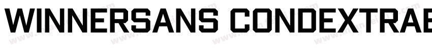 WinnerSans CondExtraBold字体转换